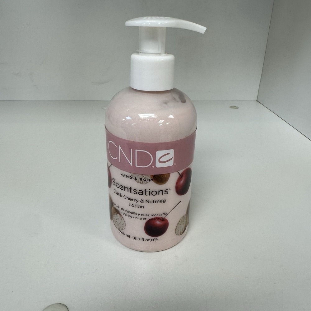 CND‎ - Hand & Body Scentsations Skin Lotion - 245mL/8.3oz - Black Cherry Nutmeg